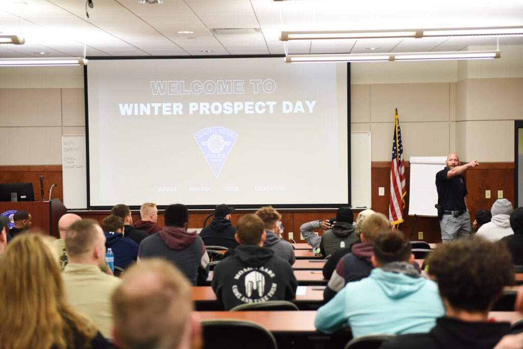 A recruitment event for the South Bend Police Department